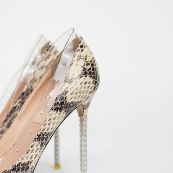 Valentino Garavani Snakeskin Heels‎ Size 37 EUR 6.5 US - Picture 2 of 16